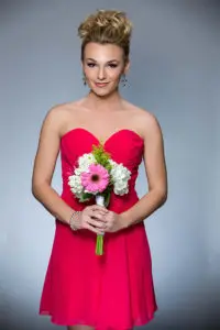 Bridesmaid in Pink Dress