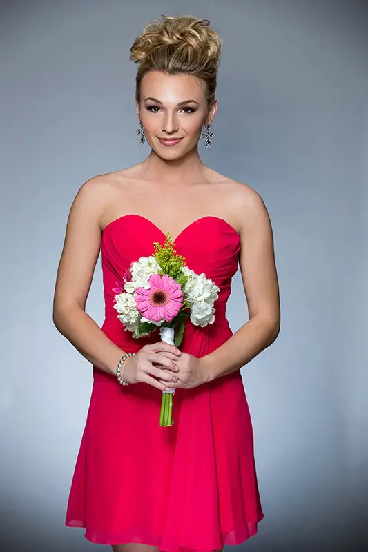 Bridesmaid in Pink Dress